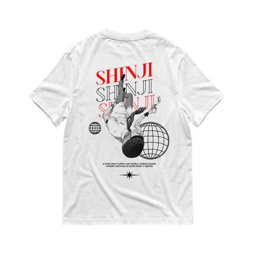 UNISEX UPSIDE DOWN SHINJI TEE